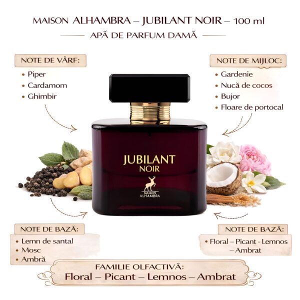 Jubilant Noir de, apă de parfum, 100 ml