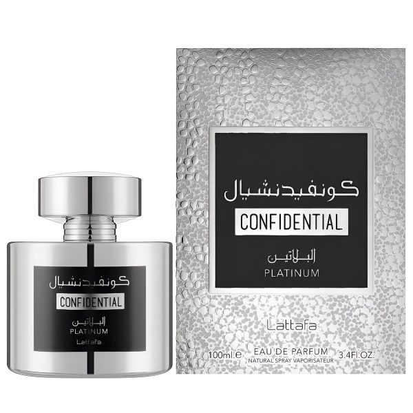 Lattafa Confidential Platinum, apă de parfum, 100 ml