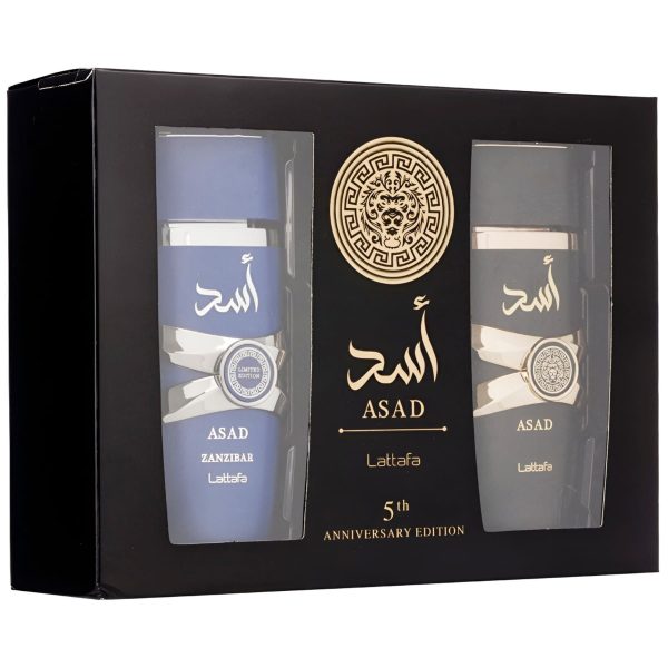 Lattafa Asad + Asad Zanzibar, set, 2 x 100 ml