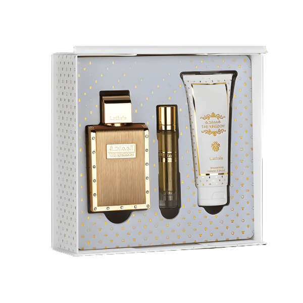 Lattafa The Kingdom For Men, set, 100 ml + 12 ml + 100 ml